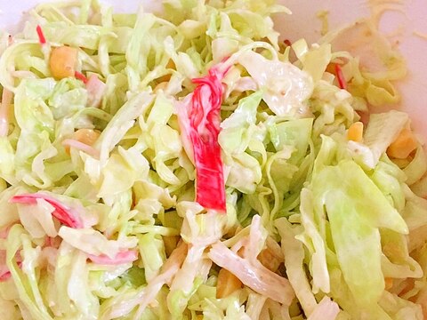 カニカマとコーンとキャベツのサラダ レシピ 作り方 By Thank You Good Bye 楽天レシピ